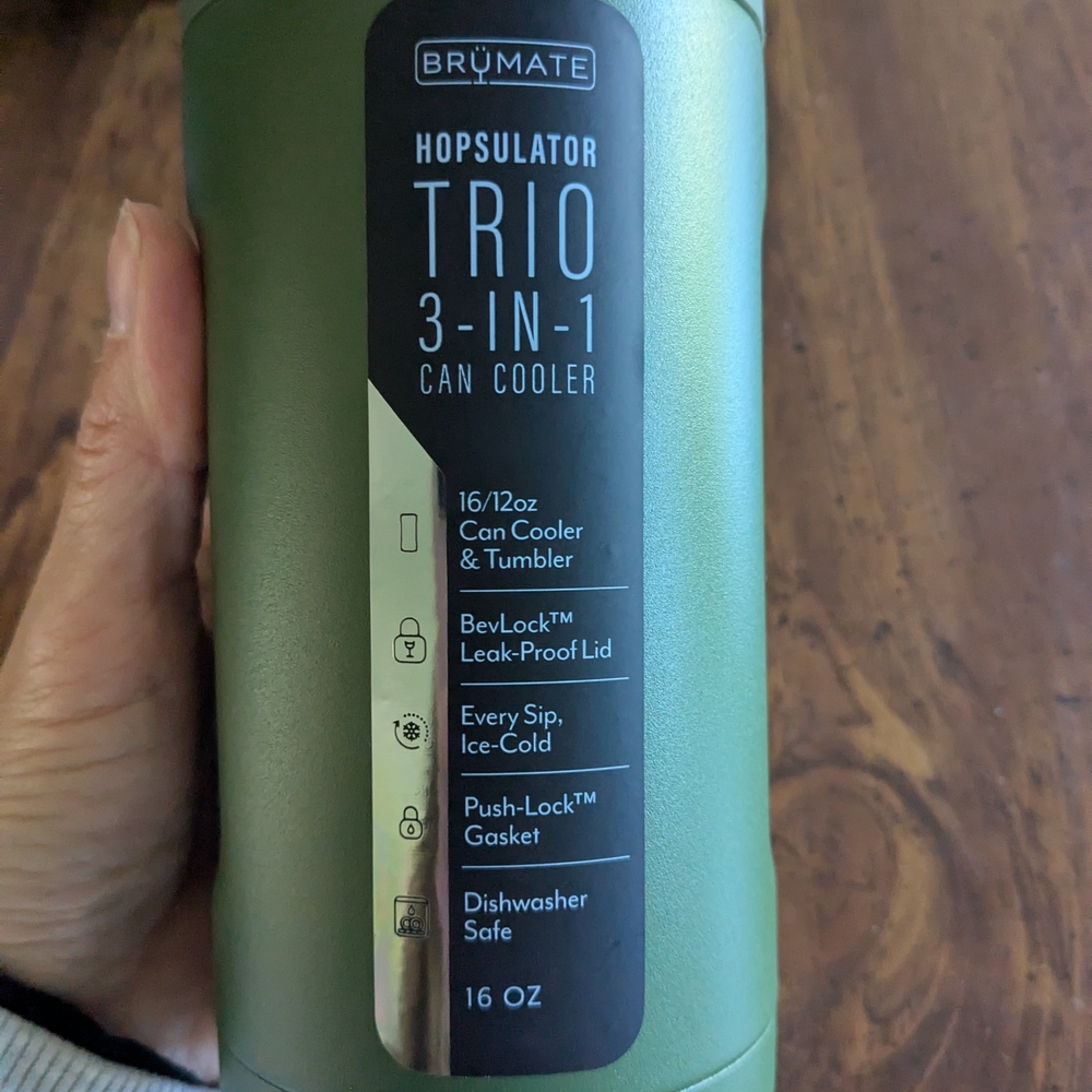 BrüMate Green Hopsulator Trio 3-in-1 Can Cooler